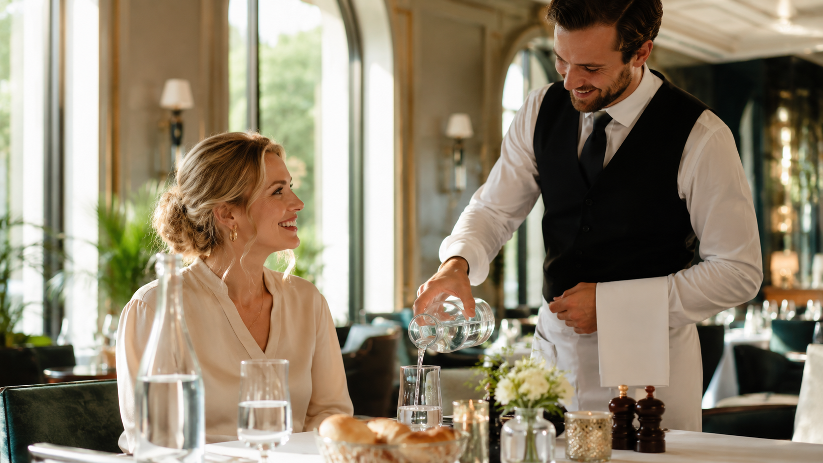 Woda z dostawą dla restauracji